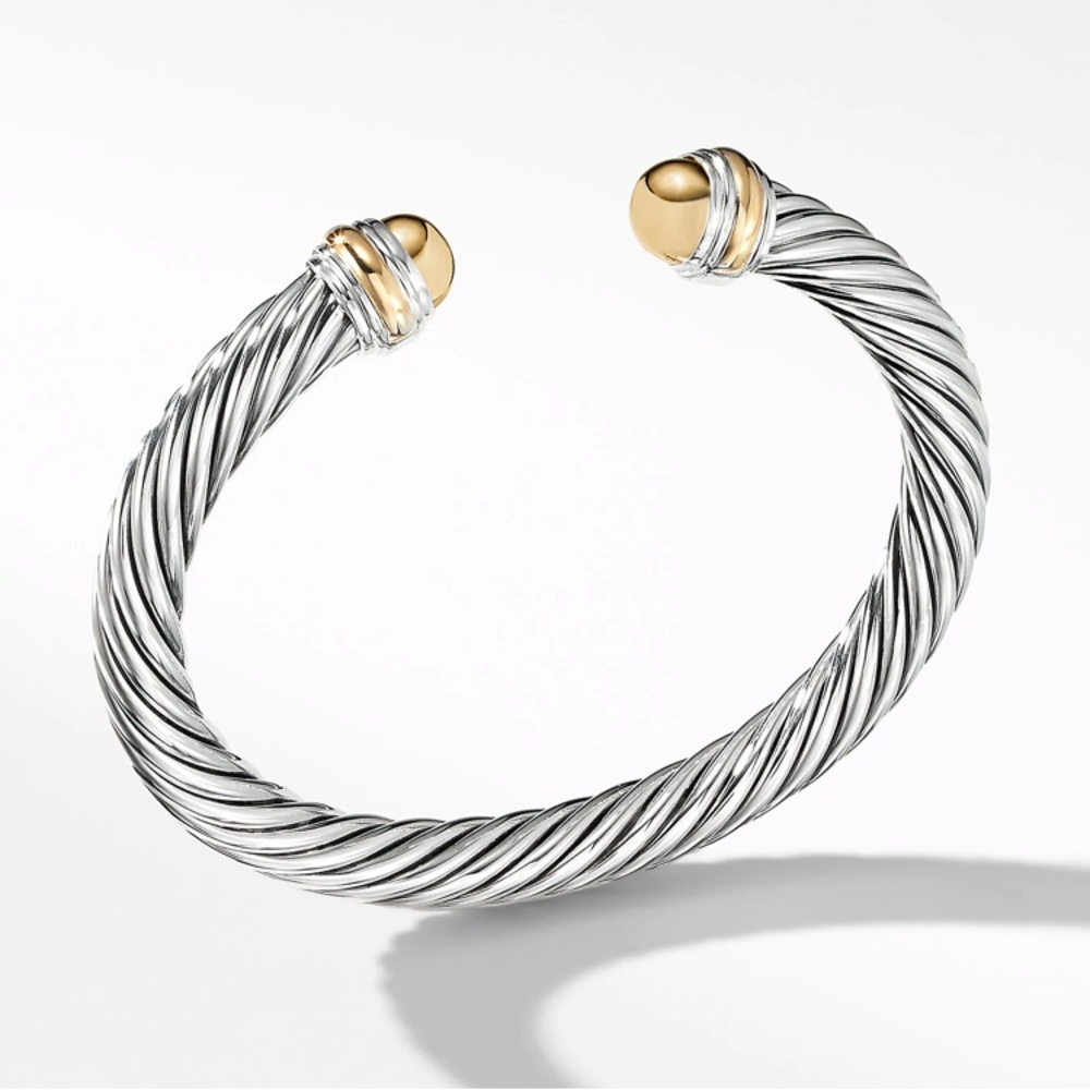 David Yurman 7mm gold dome bracelet
